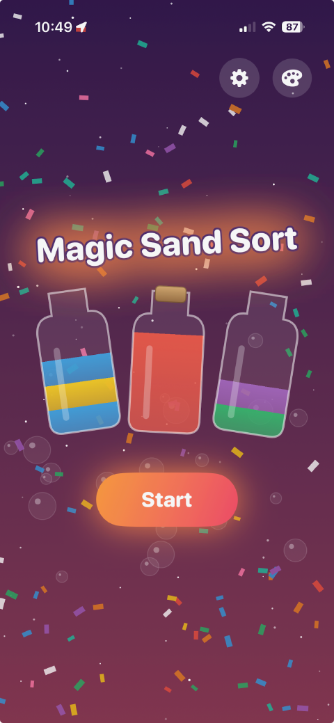 Magic Sand Sort gameplay screenshot